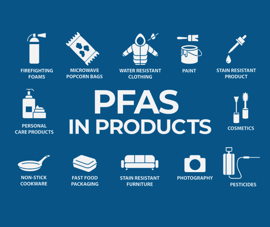 Green Speech Bubble Labeled "Let's Talk PFAS"